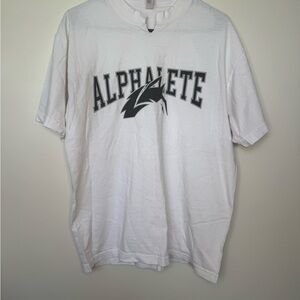 Alphalete White Short Sleeve Tee